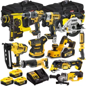 Dewalt 18V 11 Piece Power Tool Kit with 3 x 5.0Ah Battery & Charger T4TKIT-919