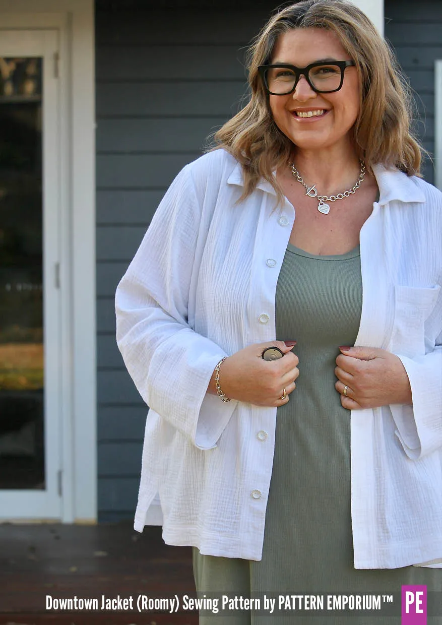 Downtown Jacket in Roomy Fit | Sewing Pattern