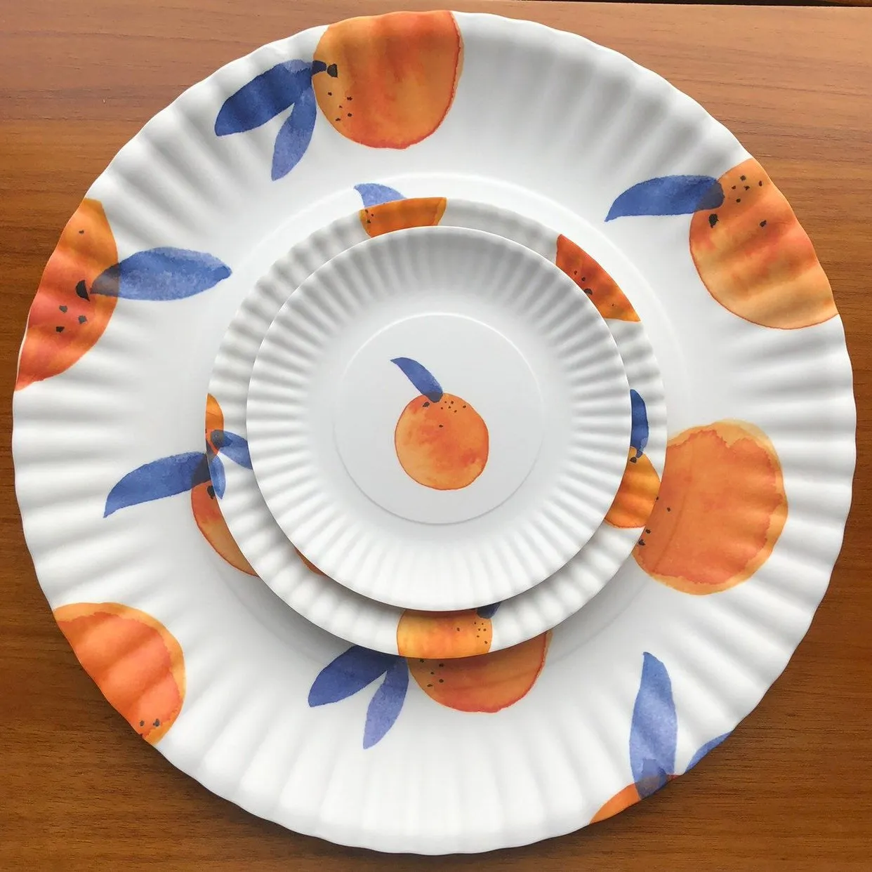 Fantastical Fruit Melamine Plate Set (7.5 inch)