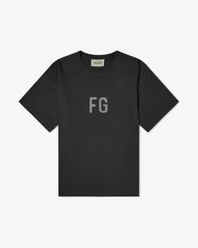 FEAR OF GOD FG REFLECTIVE 3M LOGO BLACK TEE (NEW)