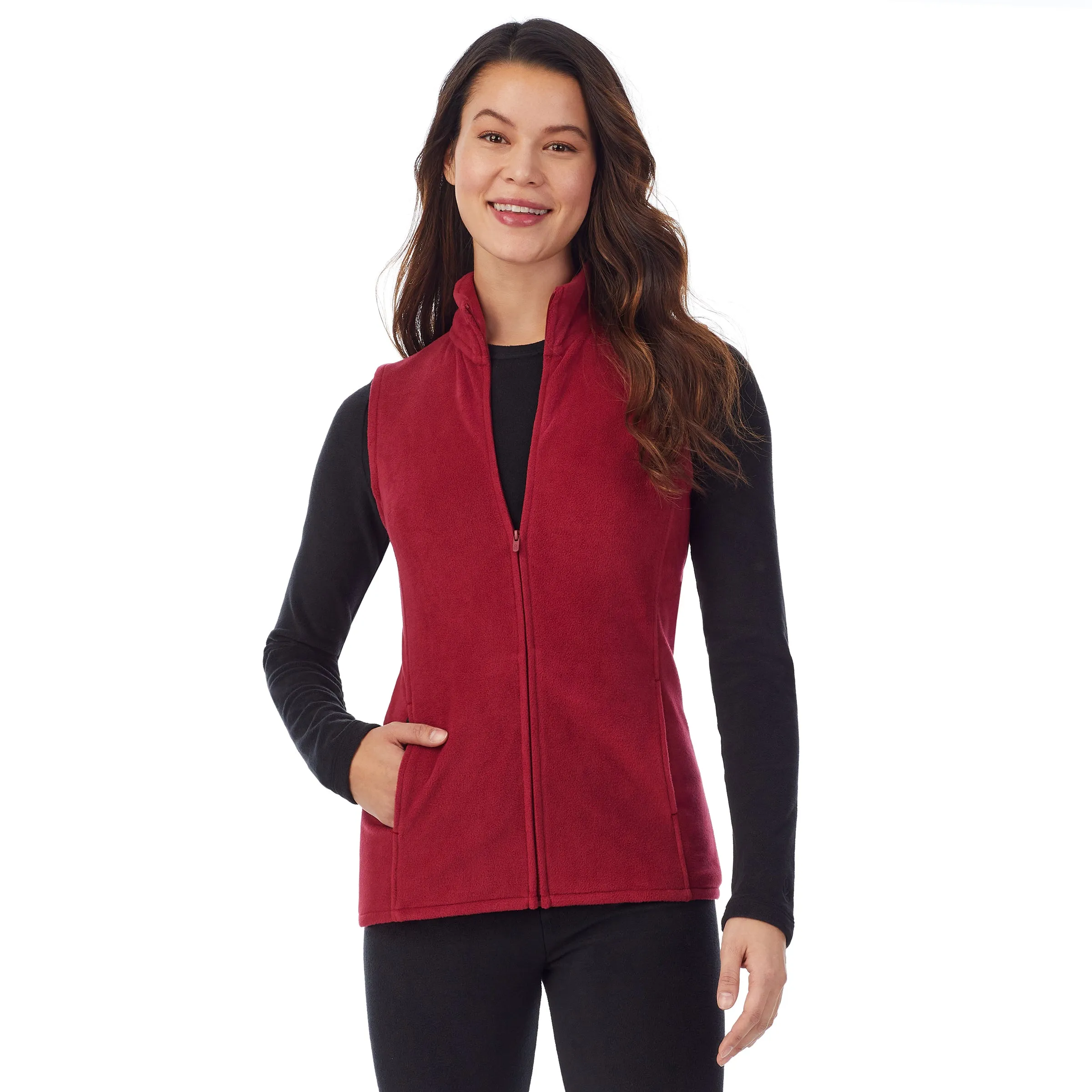 Fleecewear With Stretch Full Zip Vest