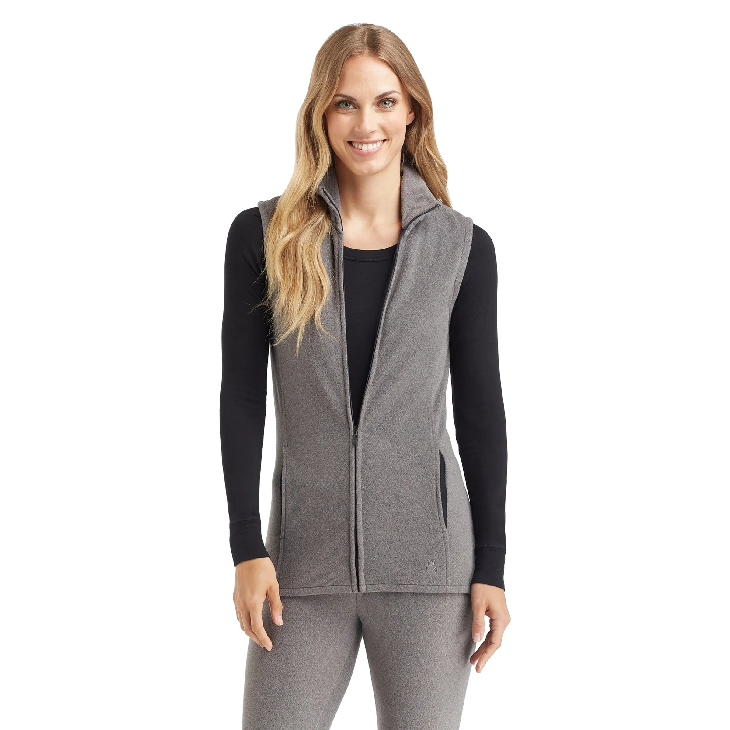 Fleecewear With Stretch Full Zip Vest