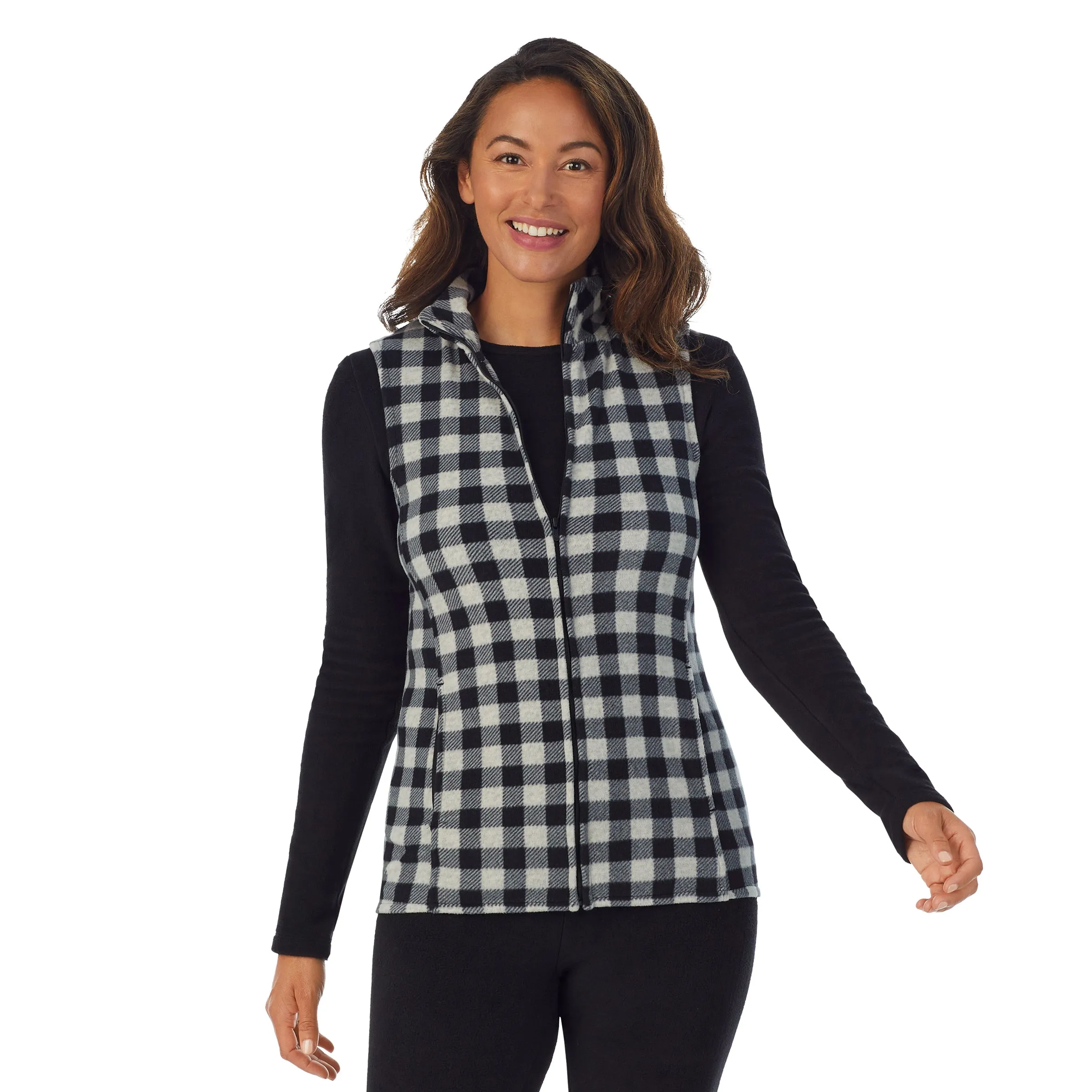 Fleecewear With Stretch Full Zip Vest