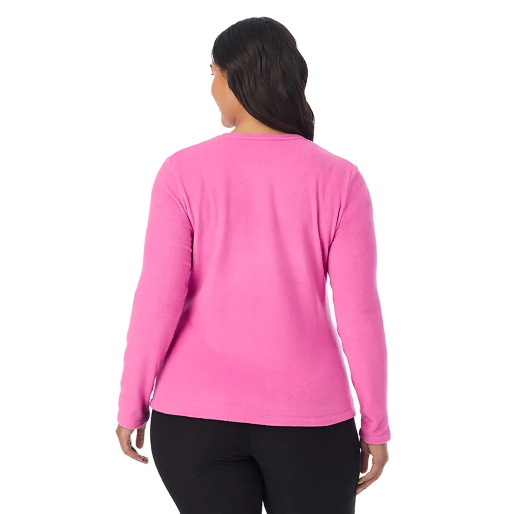 Fleecewear With Stretch Long Sleeve Crew PLUS