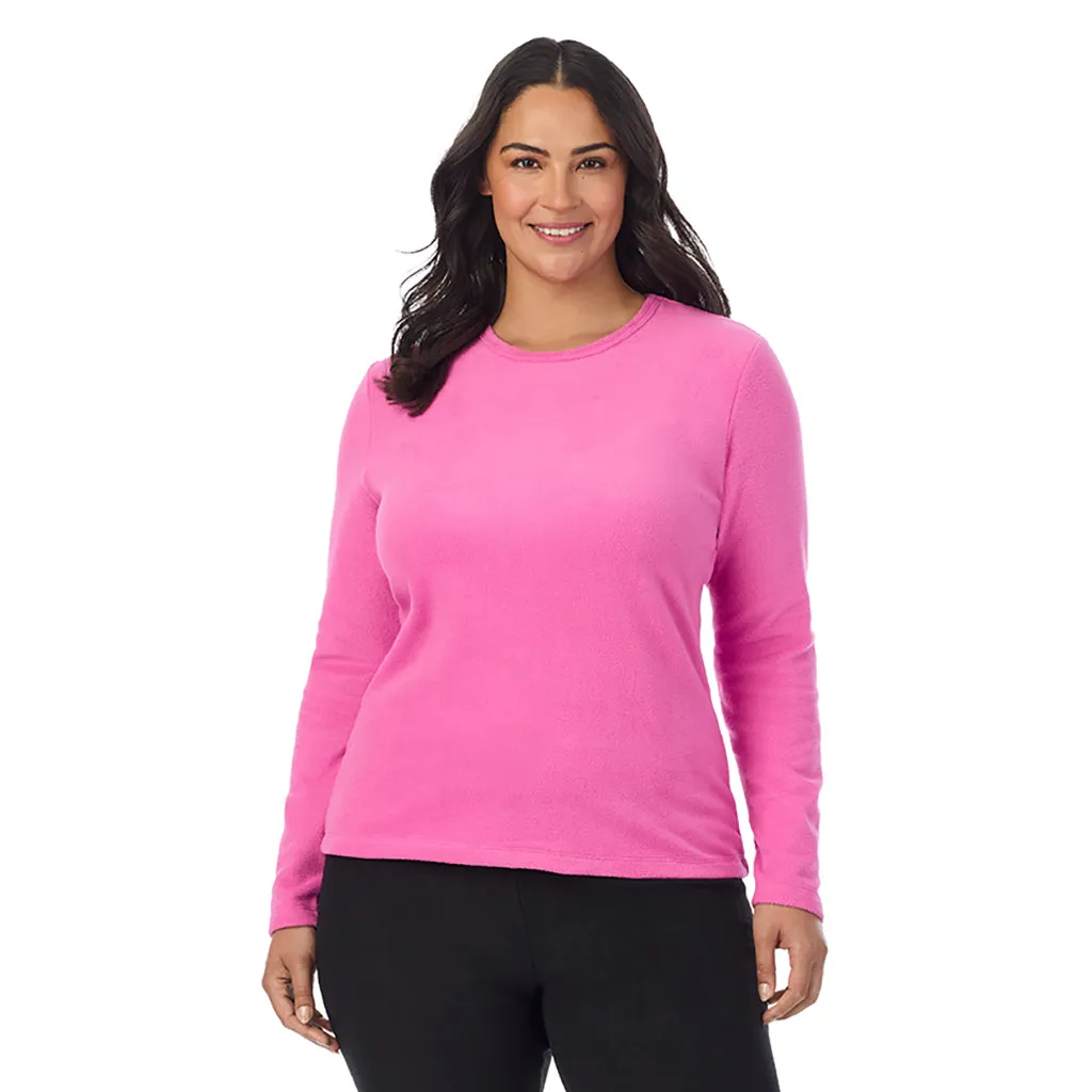 Fleecewear With Stretch Long Sleeve Crew PLUS