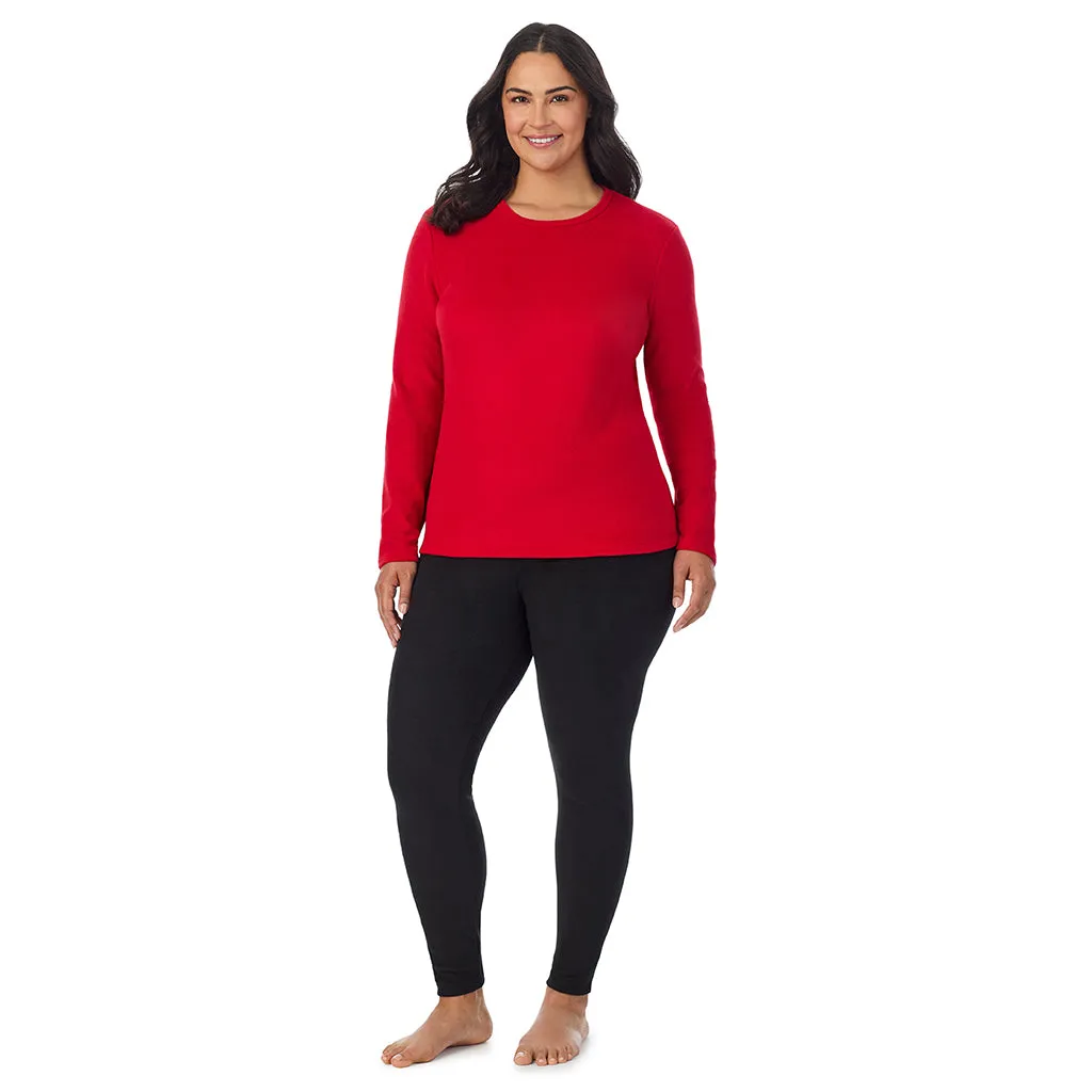 Fleecewear With Stretch Long Sleeve Crew PLUS