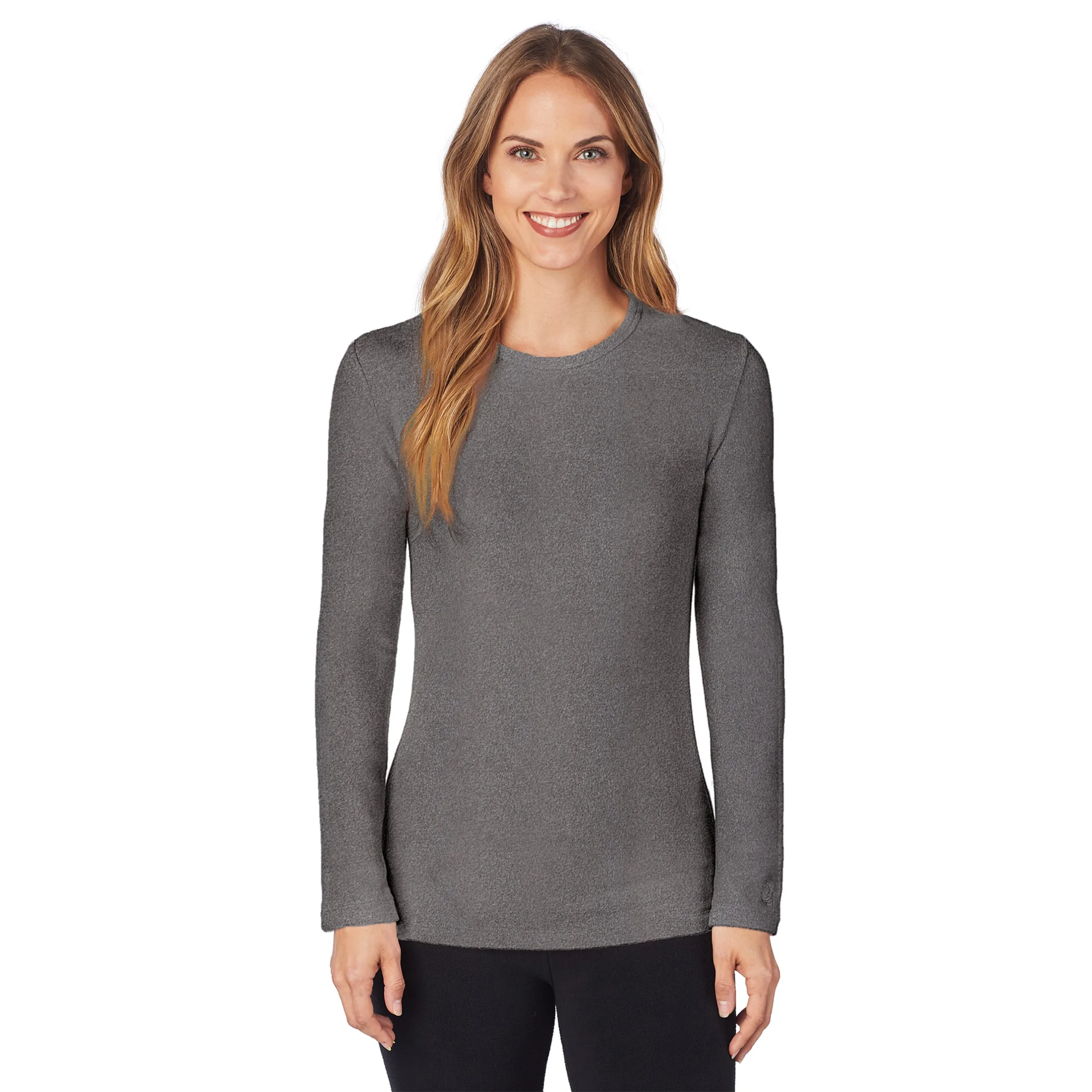 Fleecewear With Stretch Long Sleeve Crew