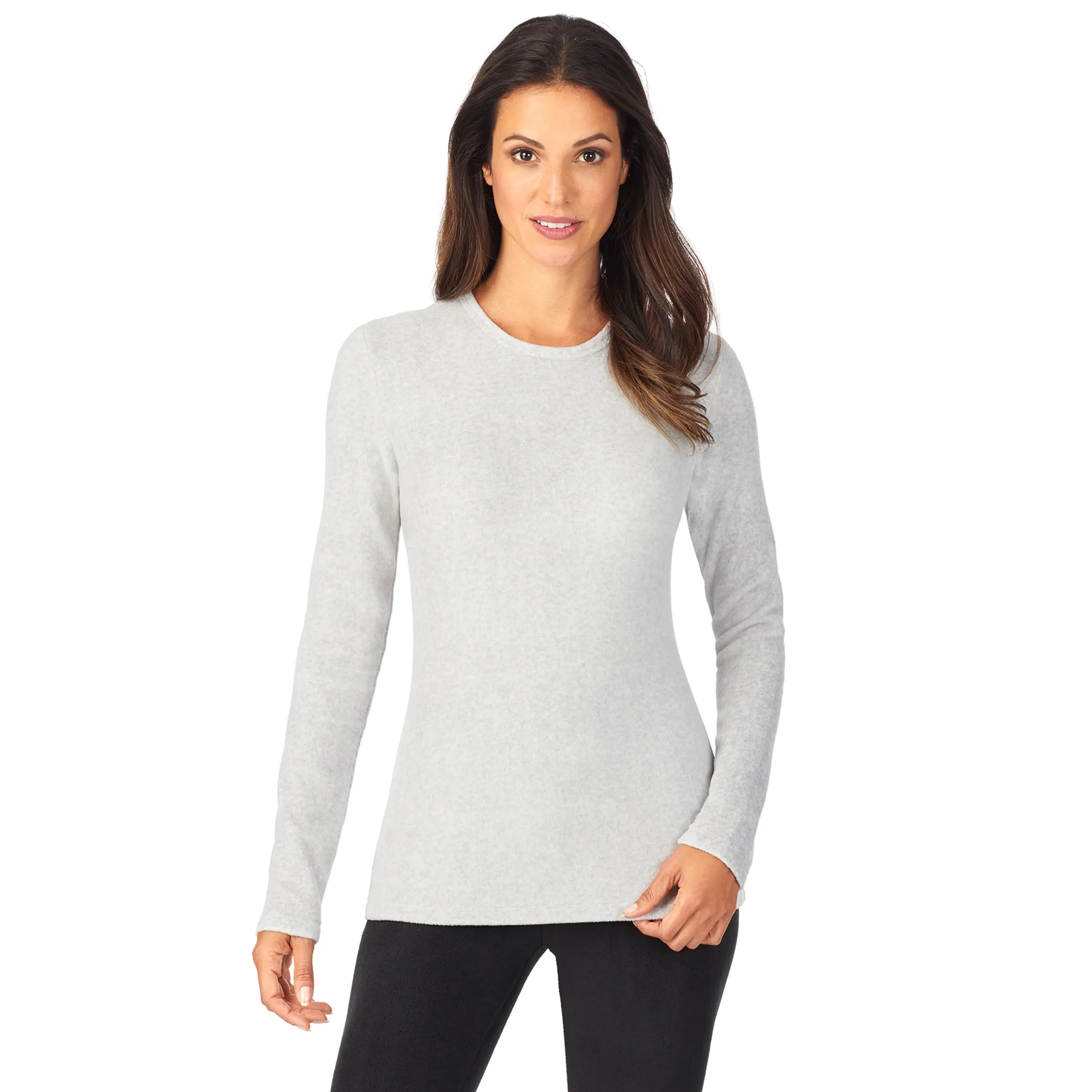 Fleecewear With Stretch Long Sleeve Crew