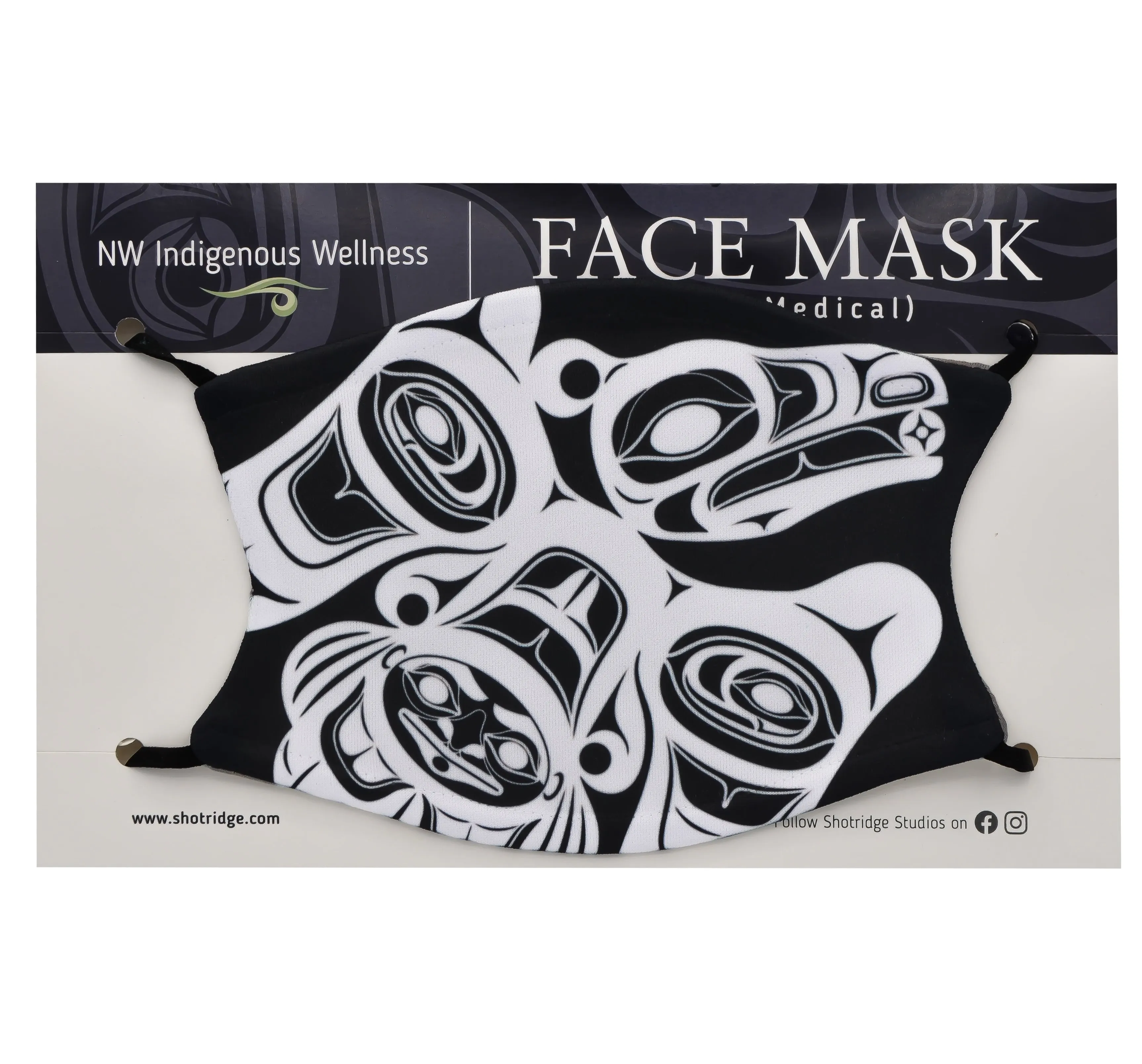 Formline Raven's Journey Face Mask