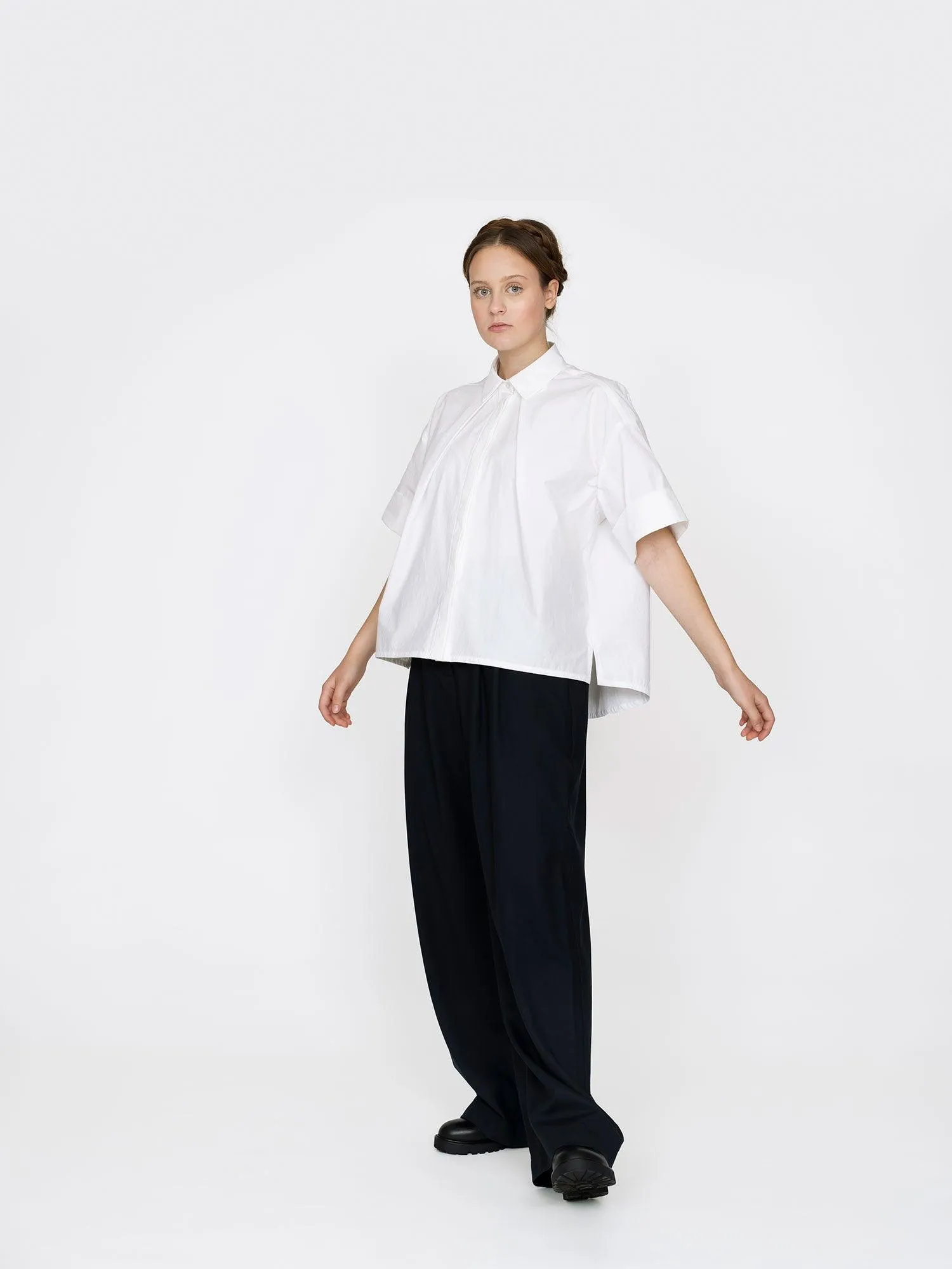 FRONT PLEAT SHIRT PATTERN