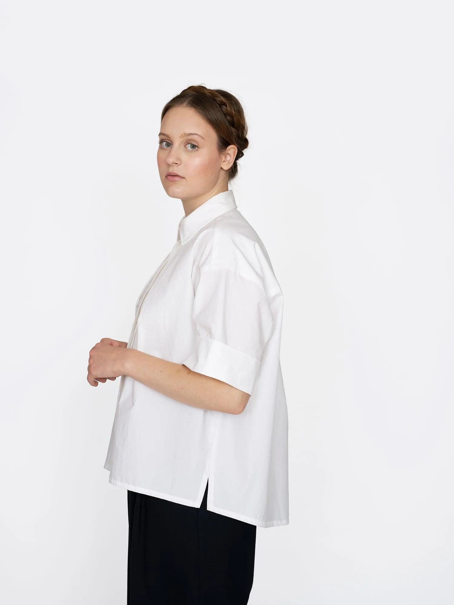 FRONT PLEAT SHIRT PATTERN