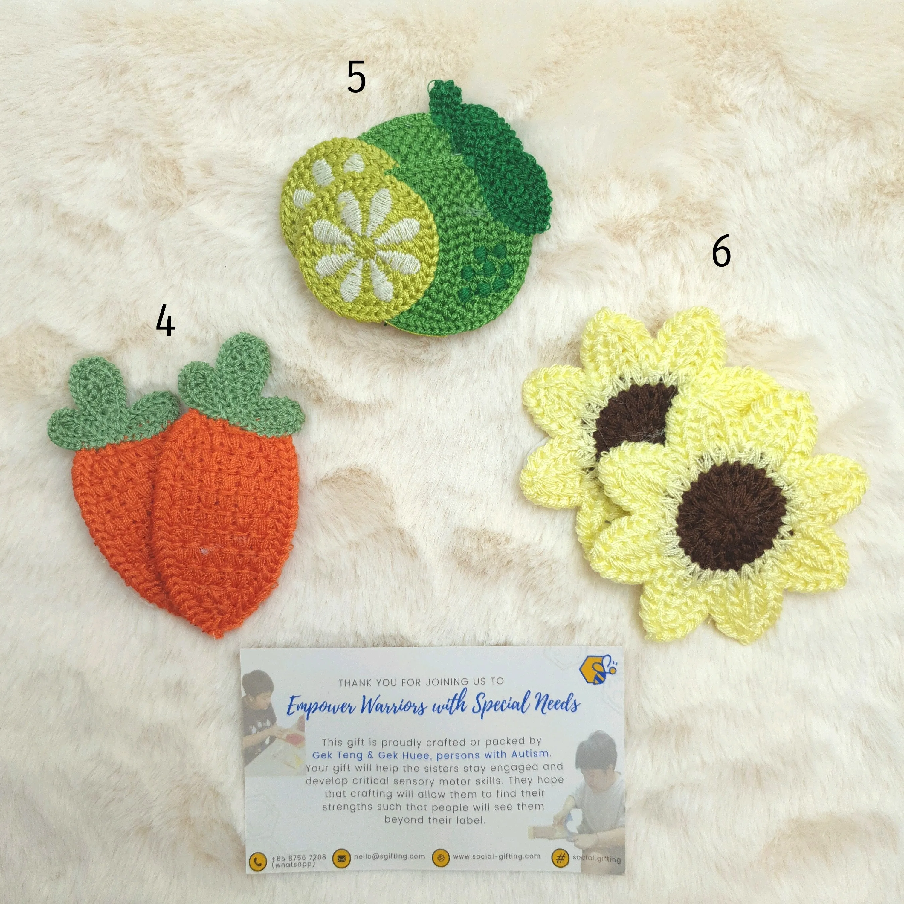 Fruits Crochet Hairclips