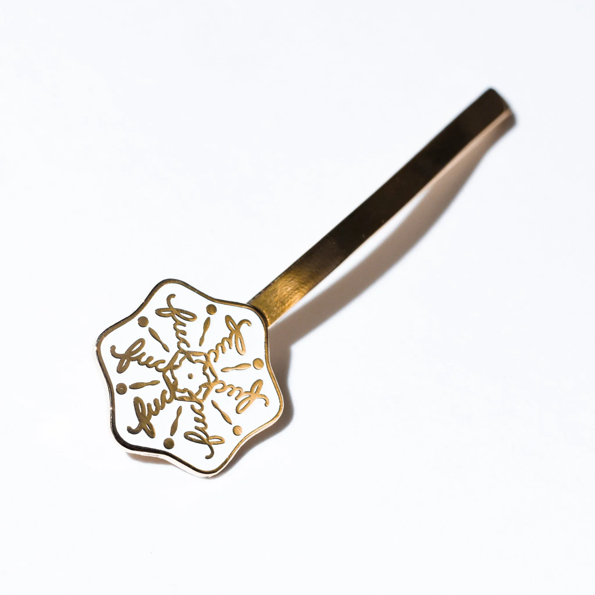 Fuck Snowflake Hair Pin