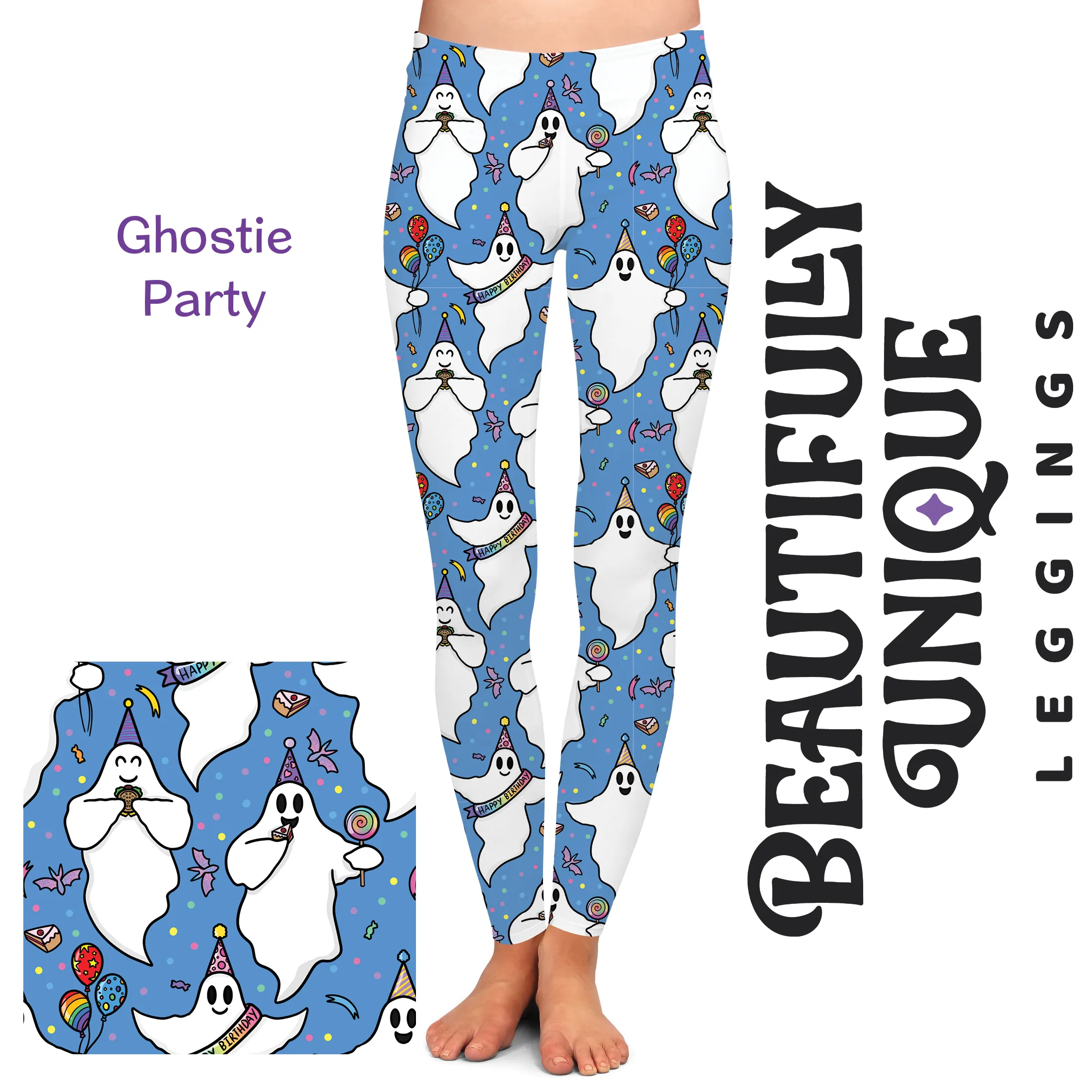 Ghostie Party (Exclusive) - High-quality Handcrafted Vibrant Leggings