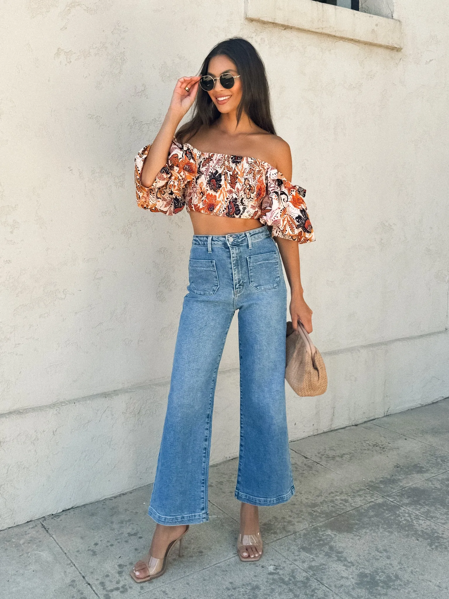 Ginger Floral Smocked Top