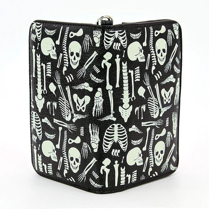 Glow In The Dark Skeleton Wallet