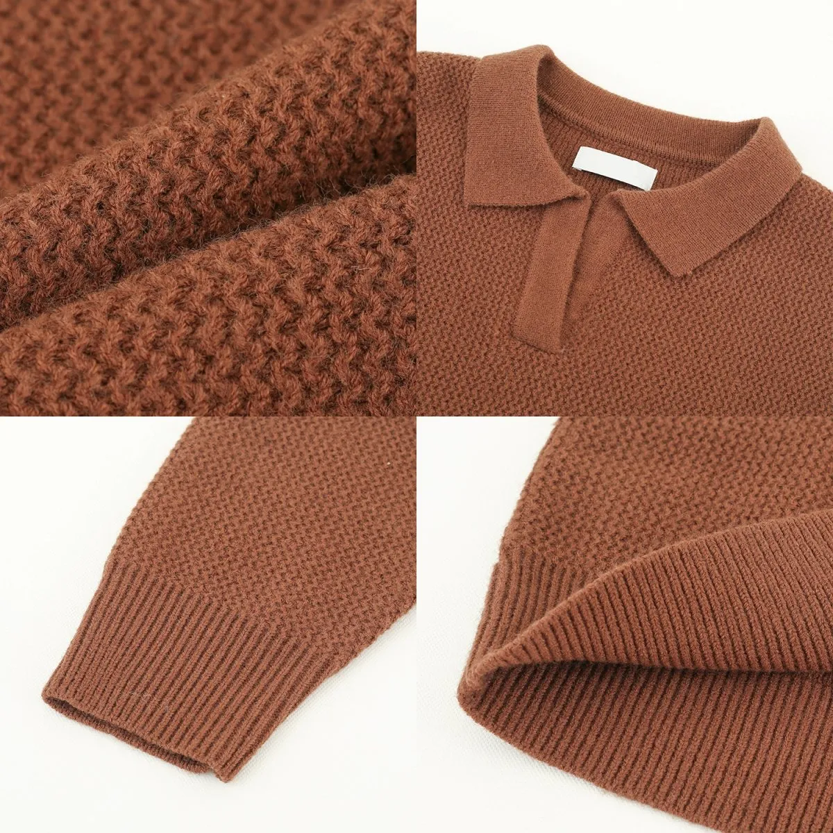 GS No. 114 Knitted Collared Sweater