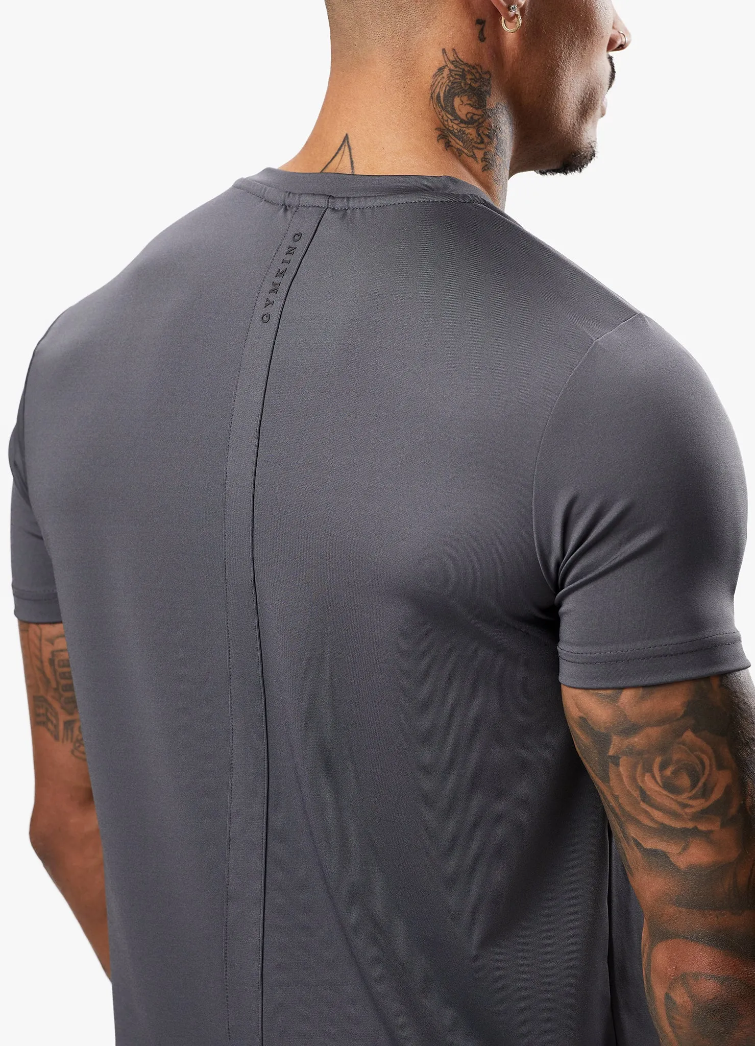 Gym King Alpha Poly Tee - Graphite