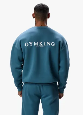 Gym King Established Crew - Lake Blue