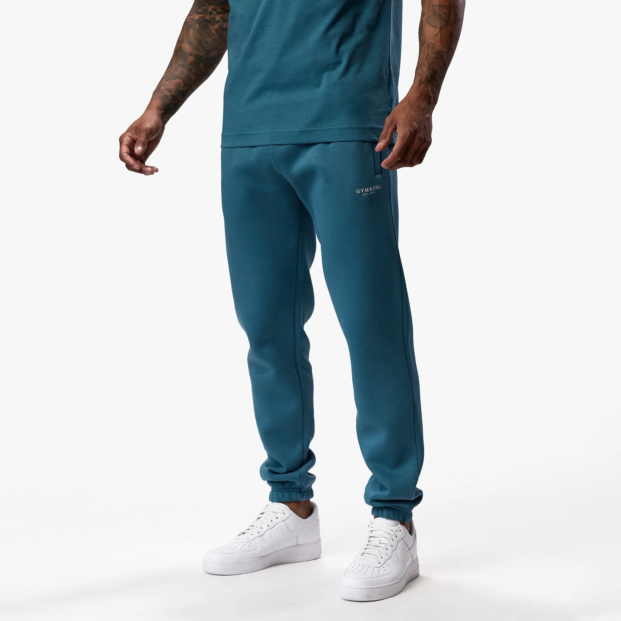 Gym King Established Jogger - Lake Blue