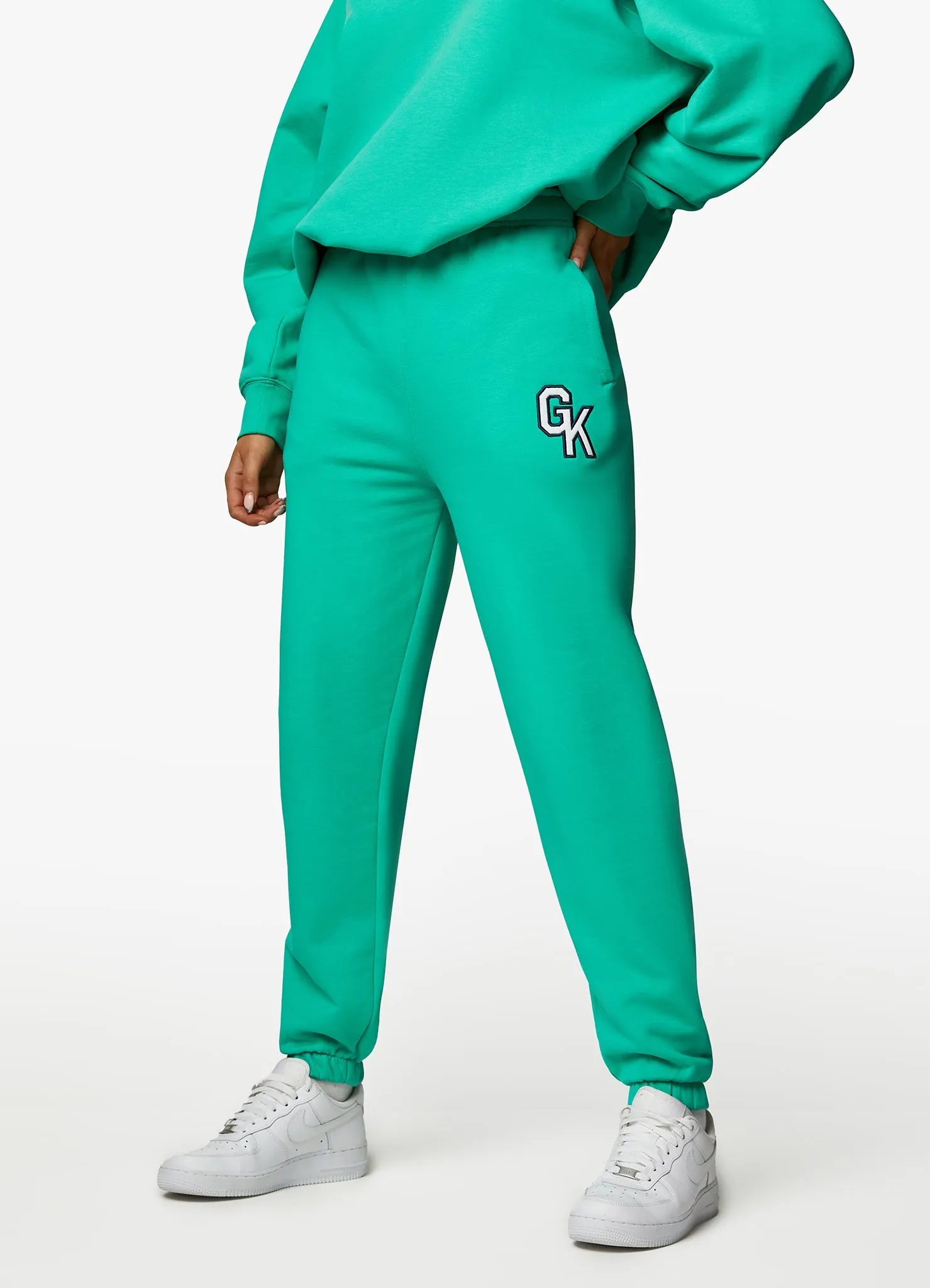 Gym King Varsity Jogger - Jade Green