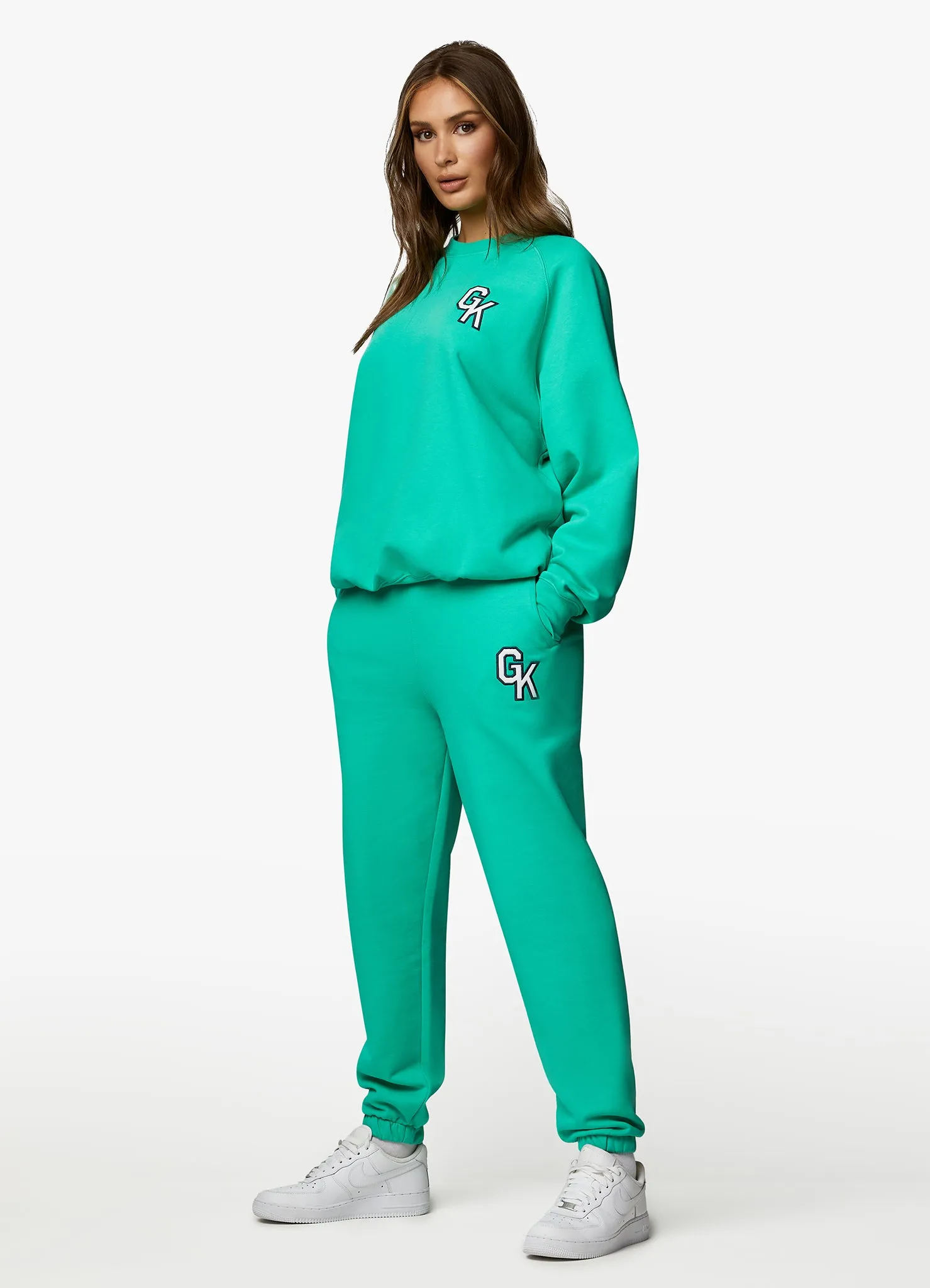 Gym King Varsity Jogger - Jade Green