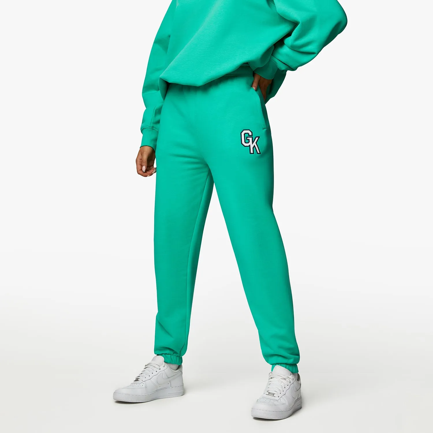 Gym King Varsity Jogger - Jade Green