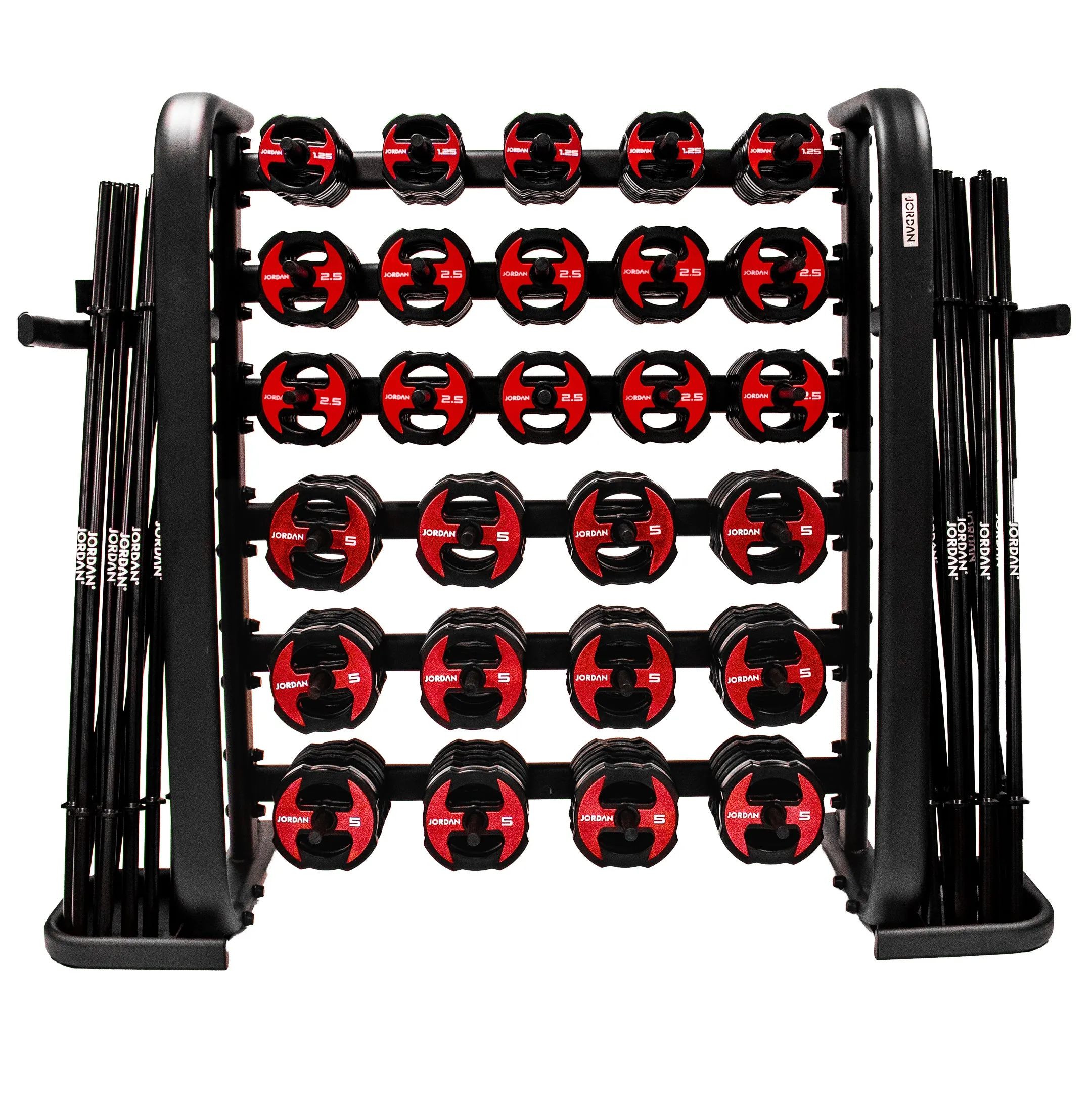 JORDAN Studio Barbell Racks (Holds 12 Sets/30 Sets)