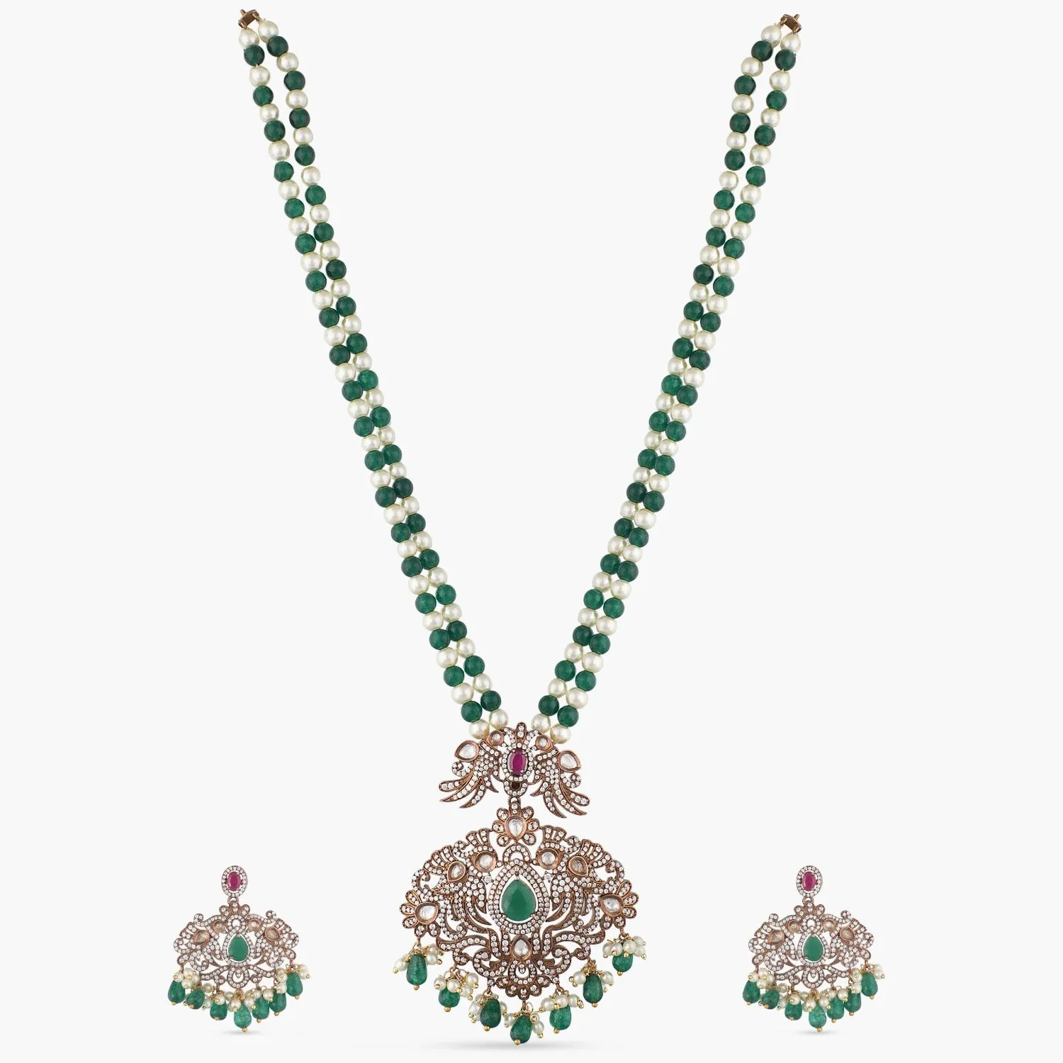 Marion Nakshatra CZ Necklace Set