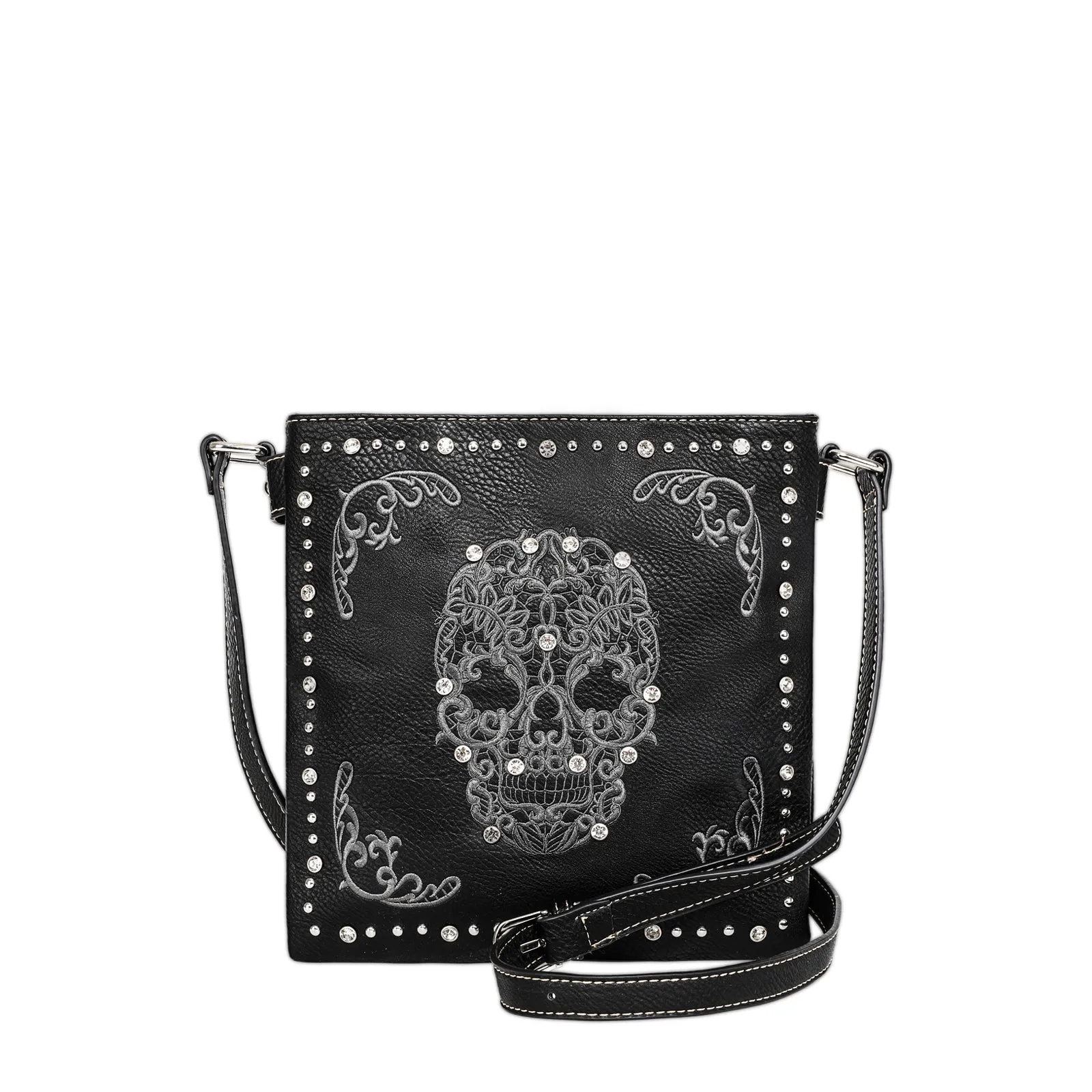 MW494G-9360 Montana West Sugar Skull Collection Concealed Handgun Crossbody