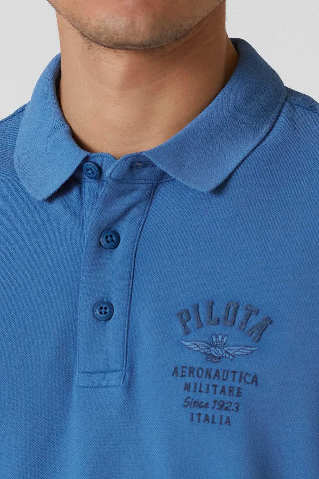 PILOT stone-washed polo