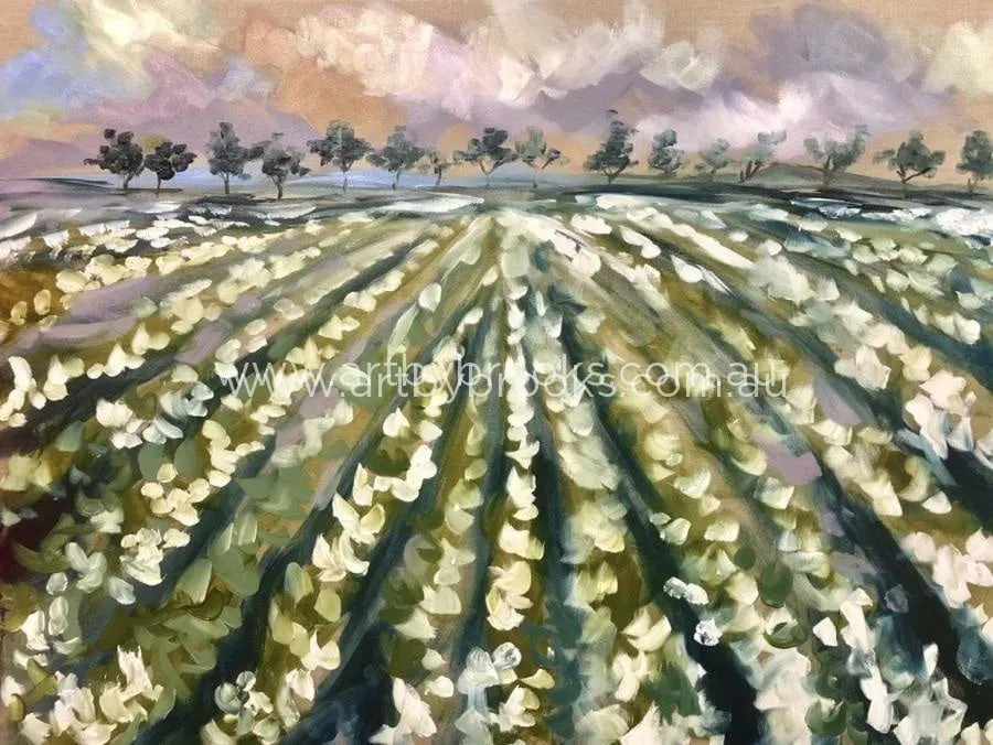 Potato field - art print