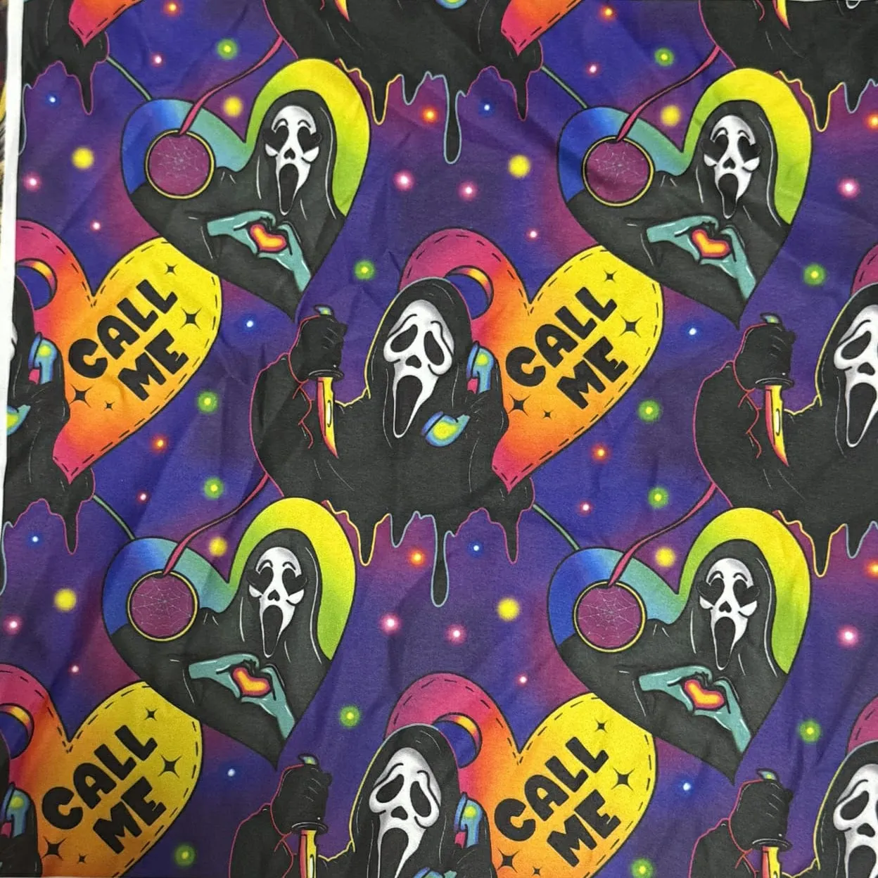 Pre-Order: Ghostface Neon (Semi-Exclusive) - High-quality Handcrafted Vibrant Leggings