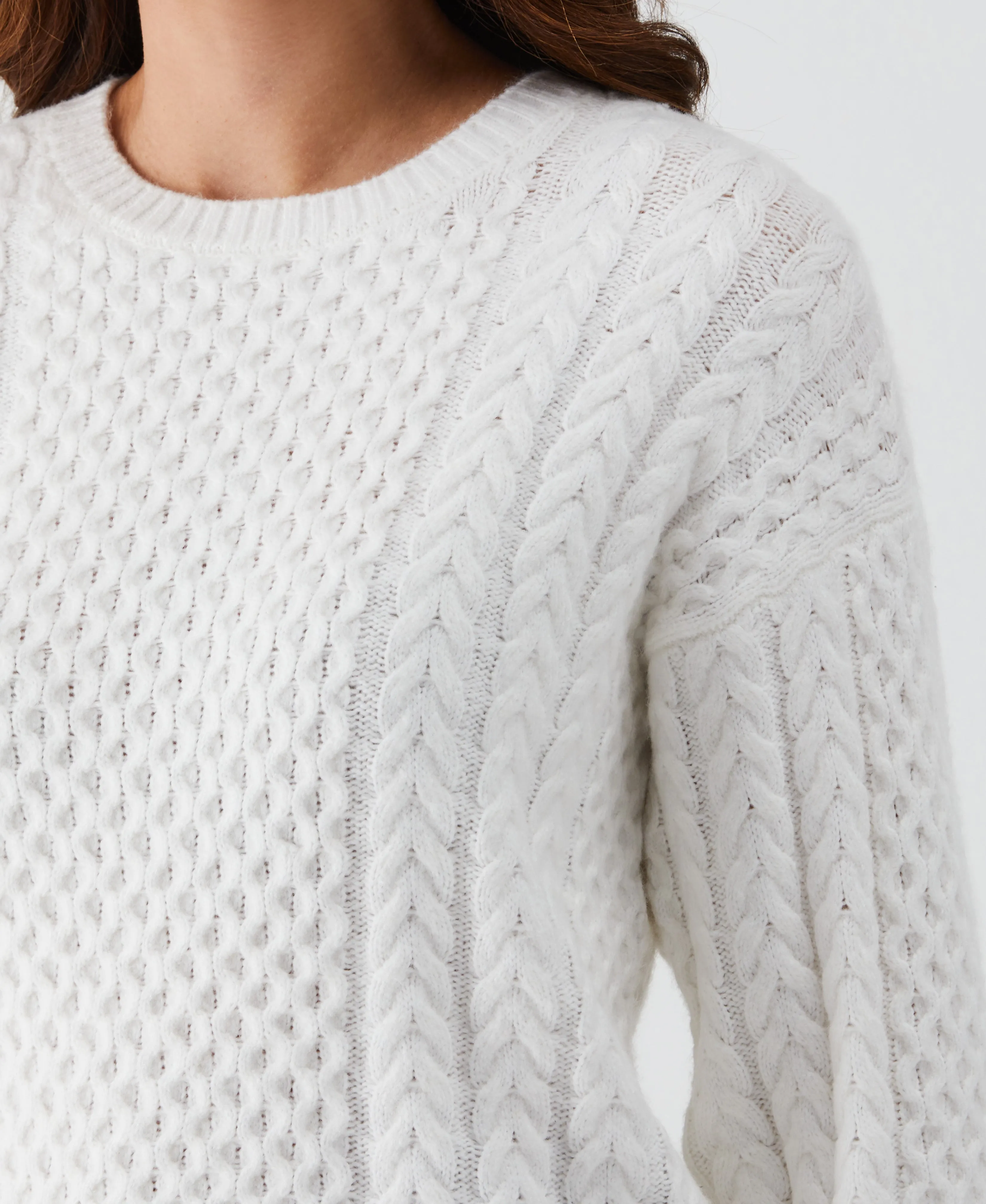 Relaxed Cable Knit Sweater