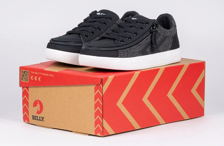 SALE - Black/Grey Felt BILLY CS Street Low Tops