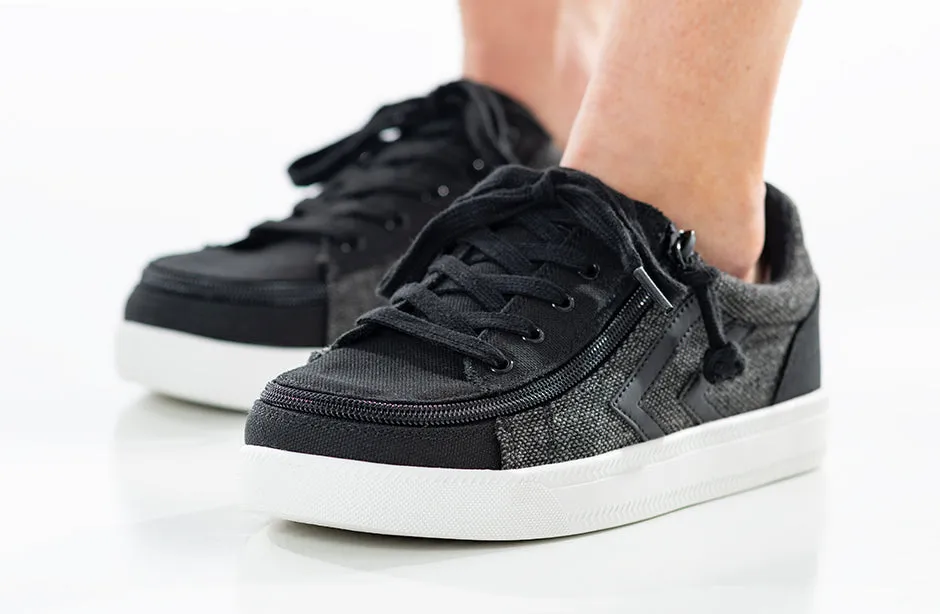 SALE - Black/Grey Felt BILLY CS Street Low Tops