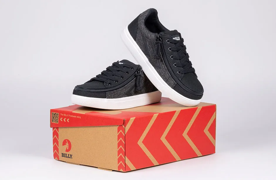 SALE - Black/Grey Felt BILLY CS Street Low Tops