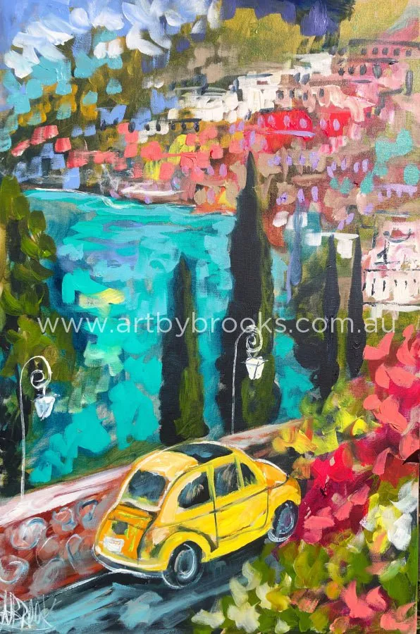 Scenic drives - Amalfi coast  - art print