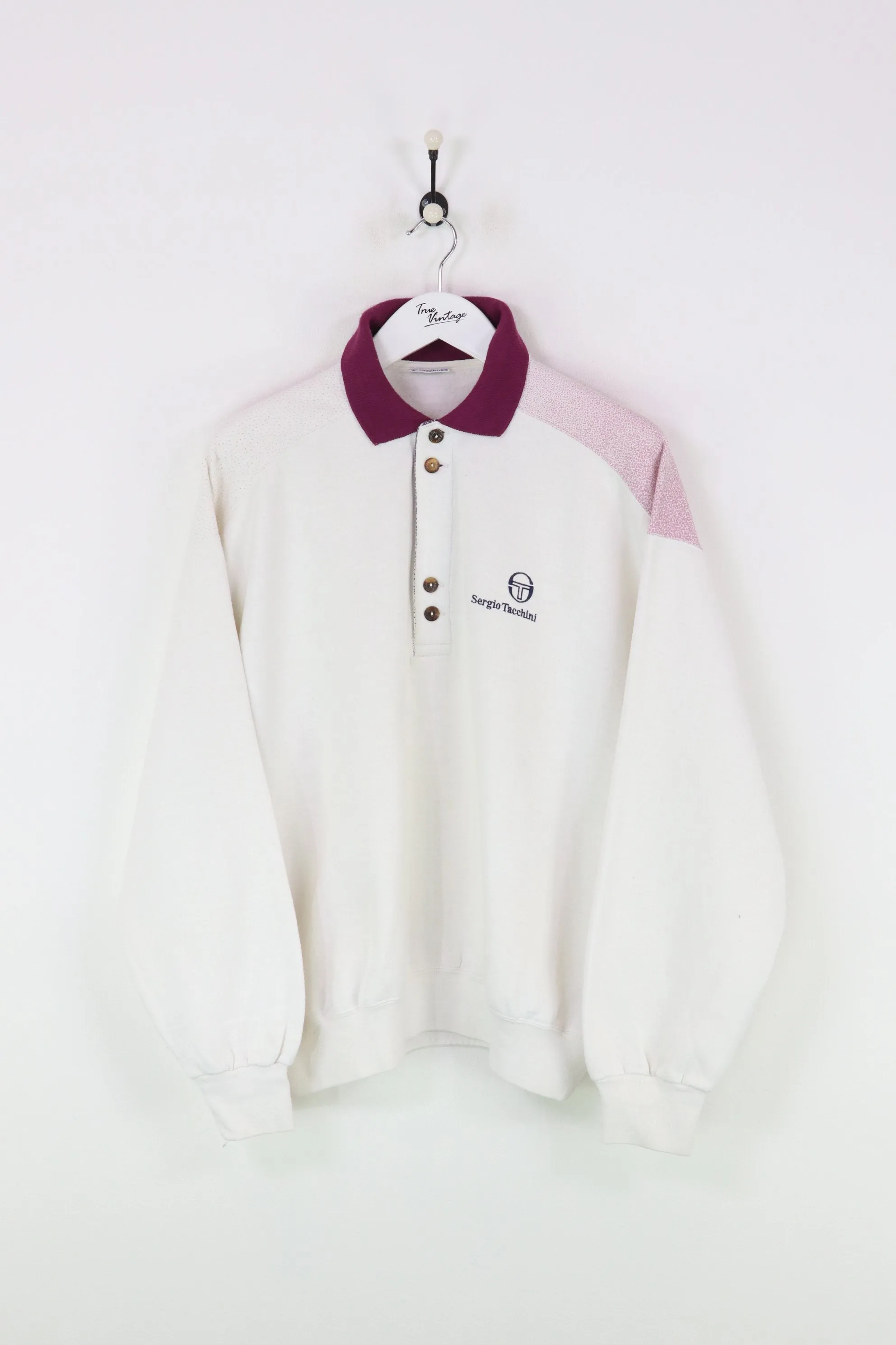 Sergio Tacchini Collared Sweatshirt White XL