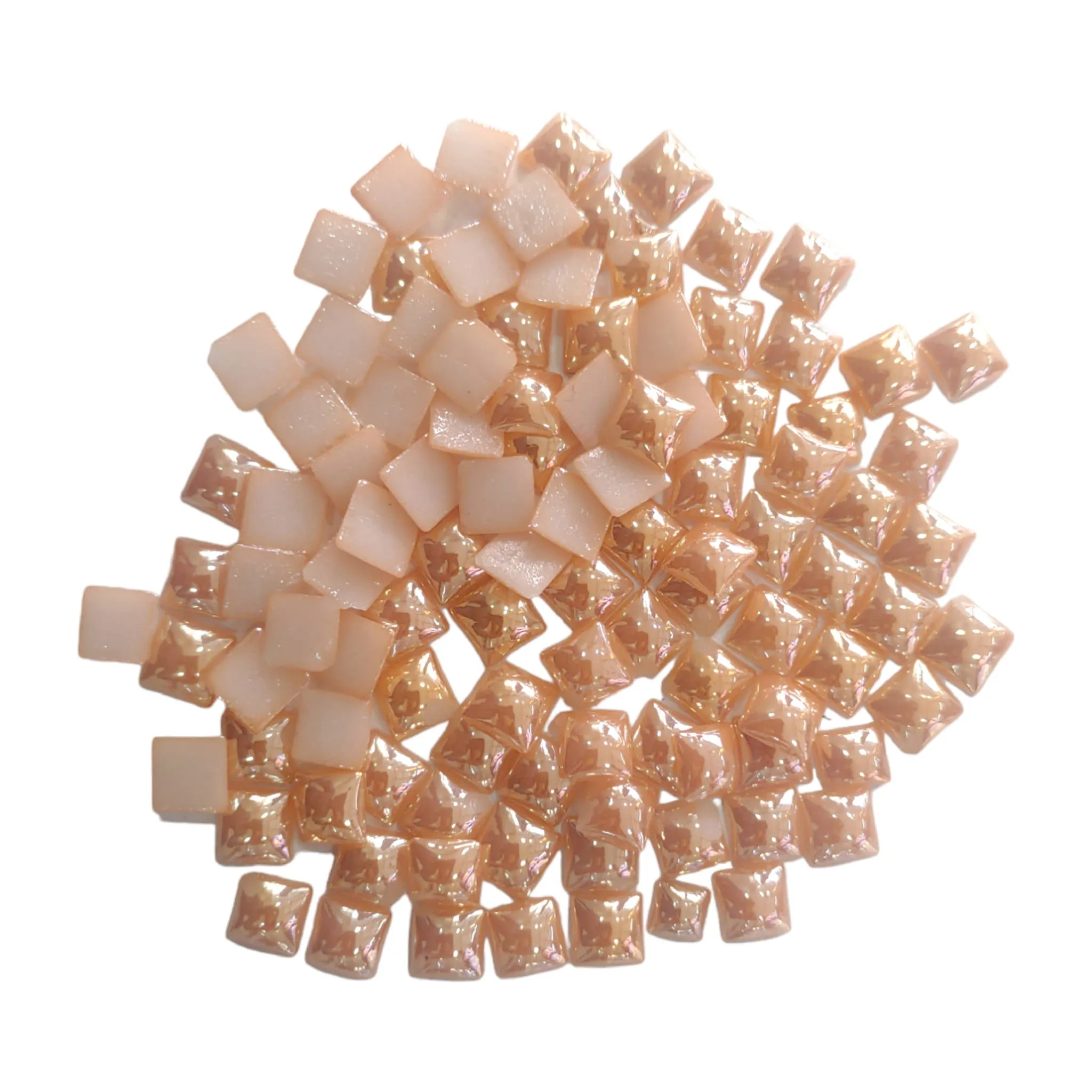 Shiny Half Cut Stone Beads: Elevate Your Craft and Decor!