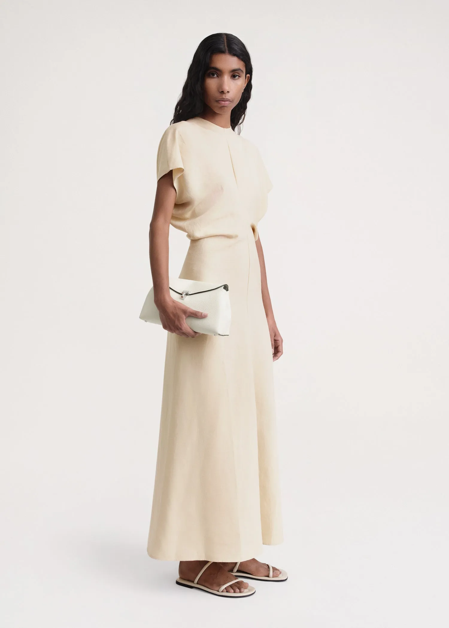 Slouch waist dress bleached sand