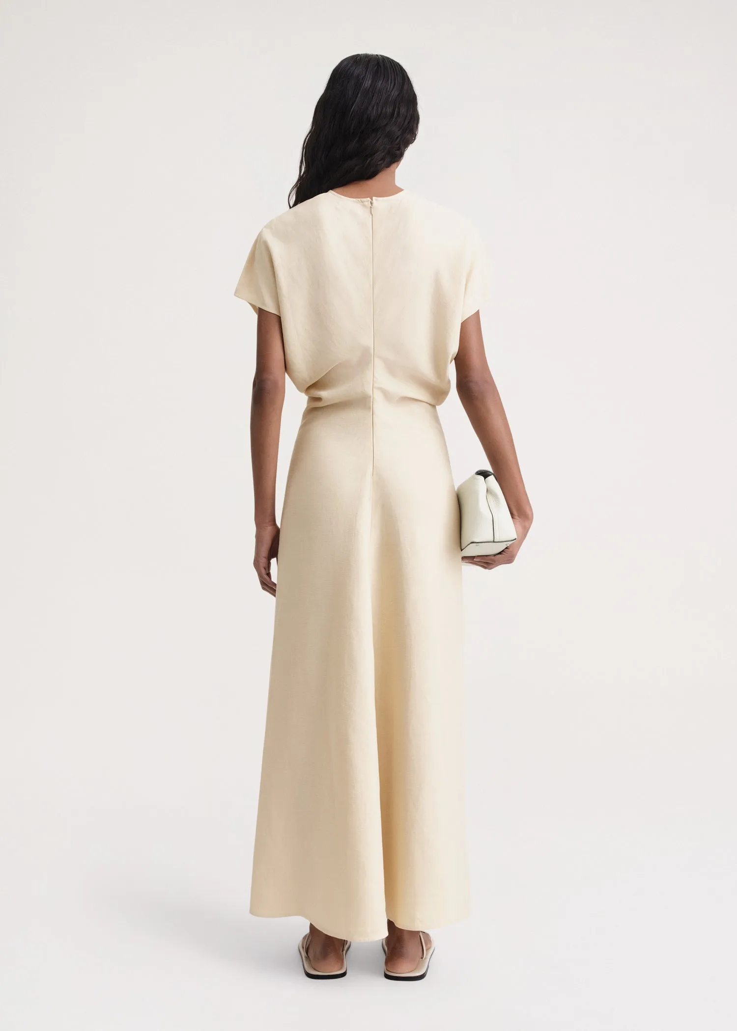 Slouch waist dress bleached sand