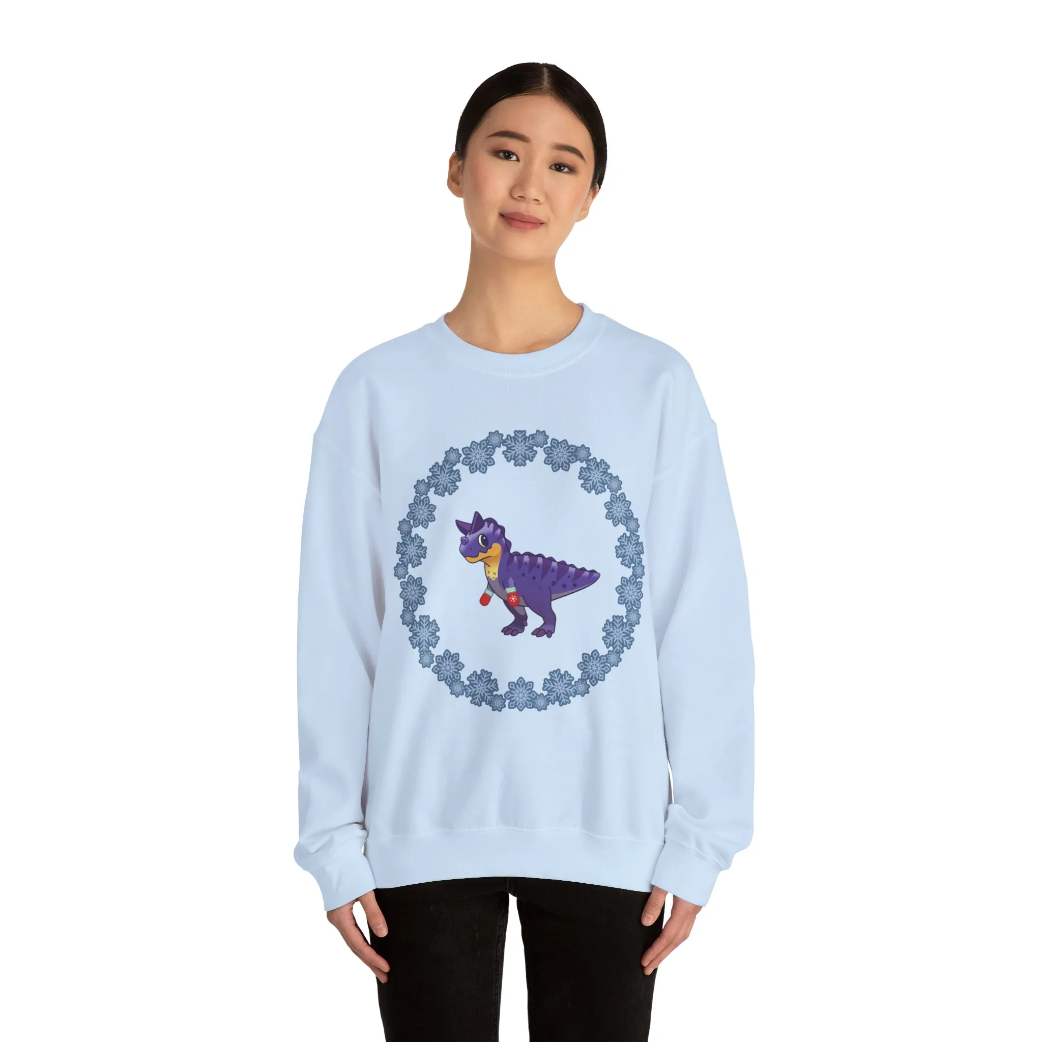 Snowflake Carnotaurus - Unisex Heavy Blend™ Crewneck Sweatshirt