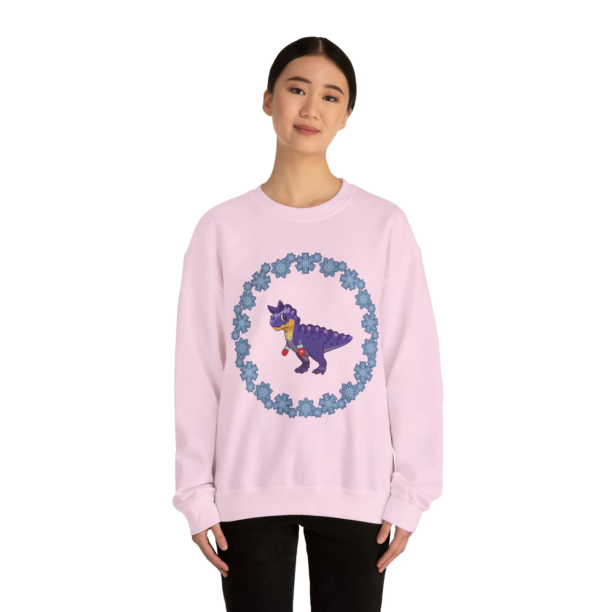 Snowflake Carnotaurus - Unisex Heavy Blend™ Crewneck Sweatshirt