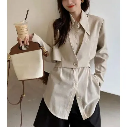 The Cordelia Two Piece Long Sleeve Shirt Blouse