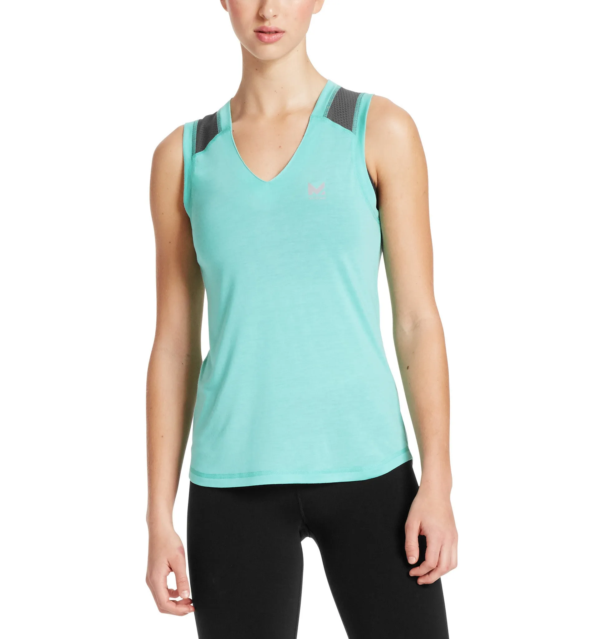 VaporActive Conductor Tank Top | Pool Blue / Iron Gate