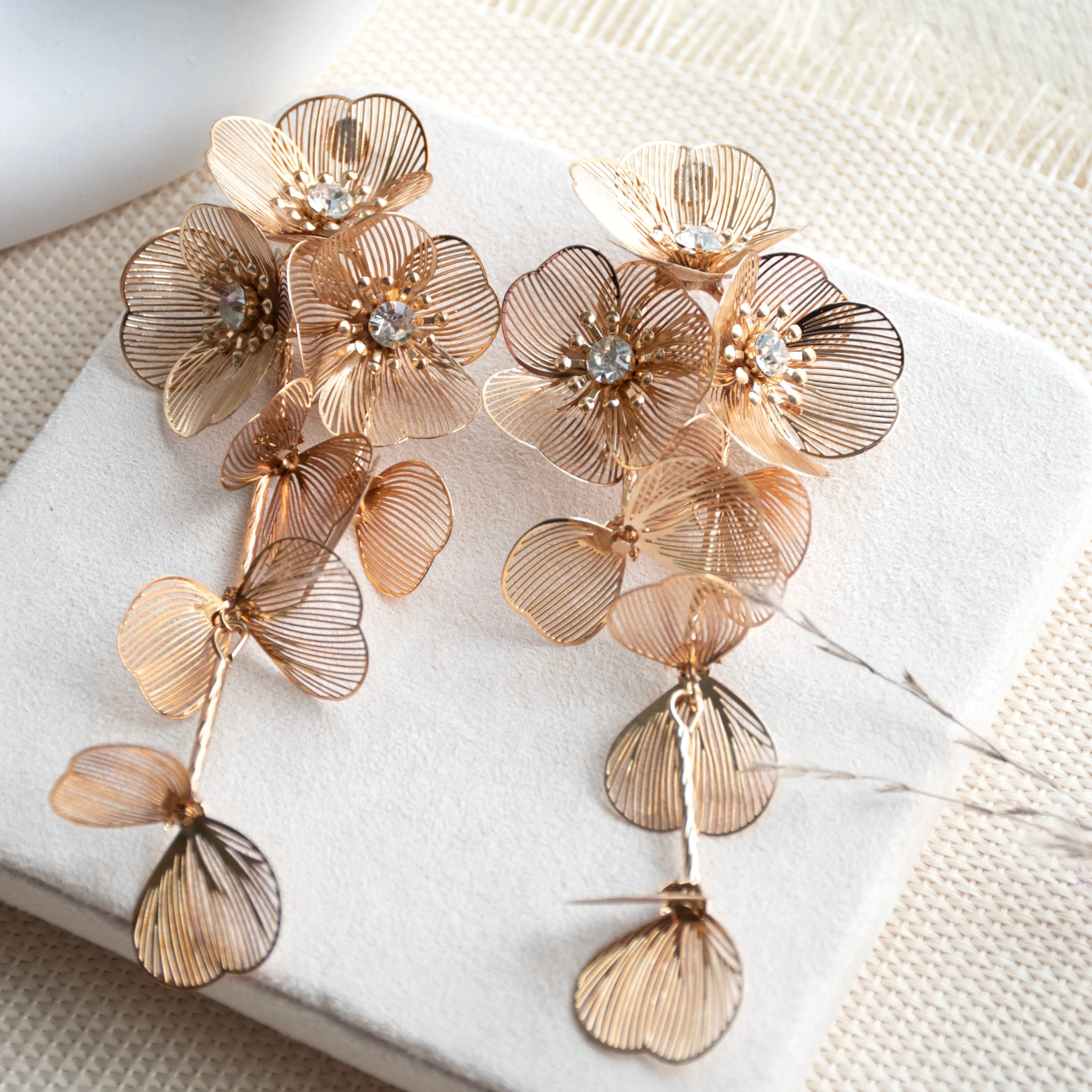 Wildflower Tassel Statement Earrings