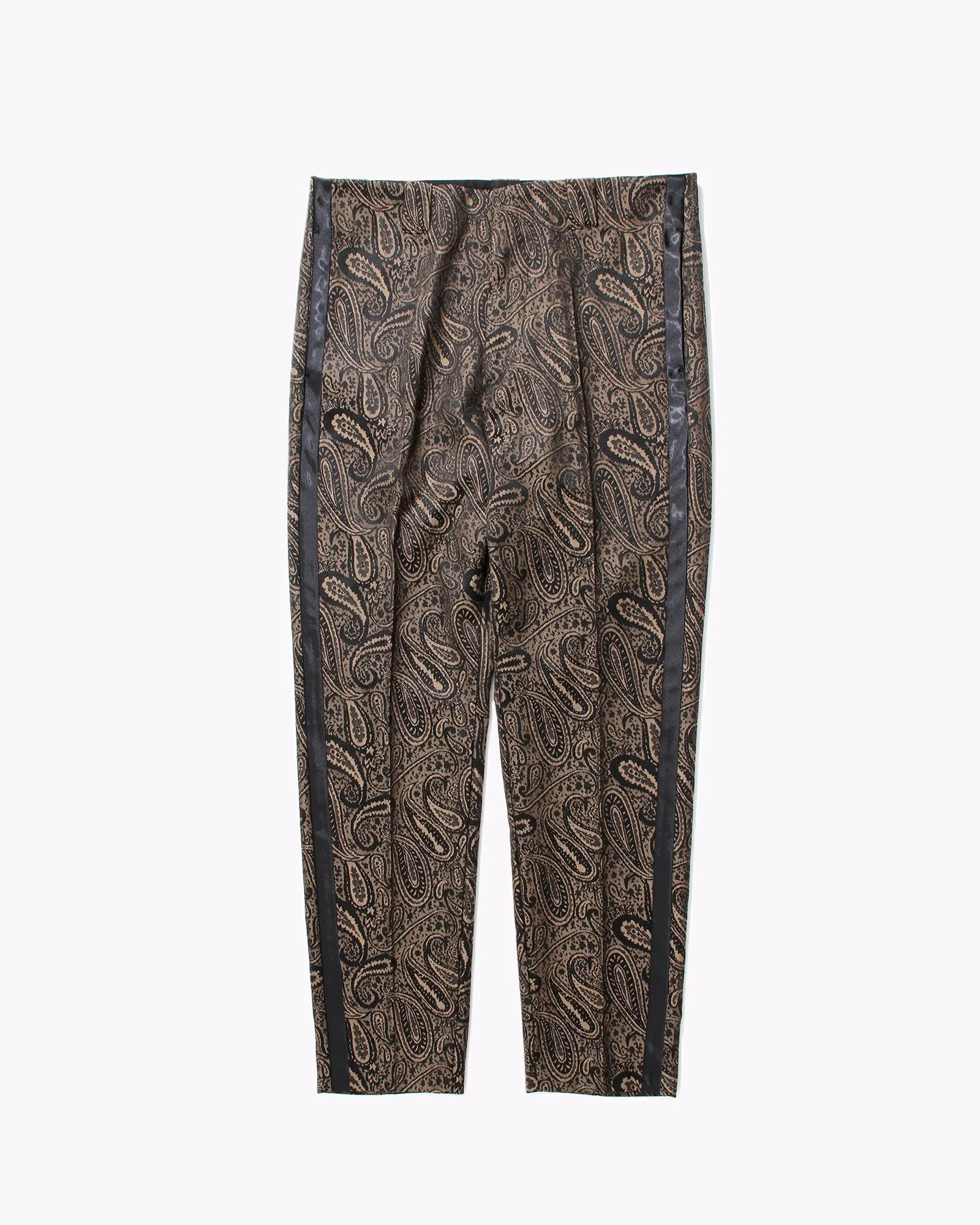 Wool Paisley Trouser - Brown